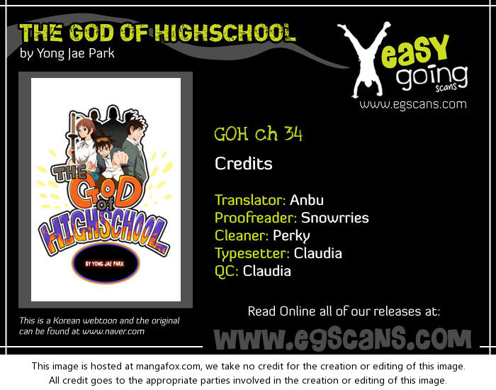 The God of High School Vol.01 Chapter 034 page 1