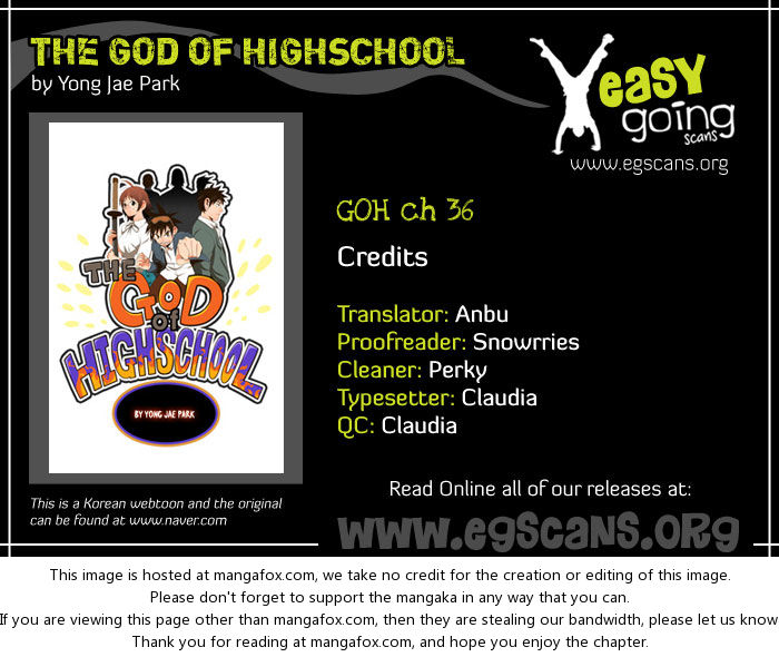 The God of High School Vol.01 Chapter 036 page 1