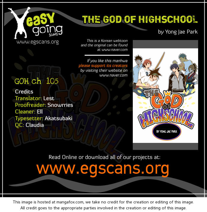 The God of High School Vol.02 Chapter 105 page 1