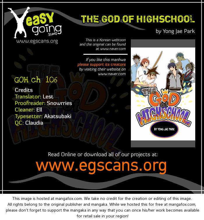 The God of High School Vol.02 Chapter 106 page 1